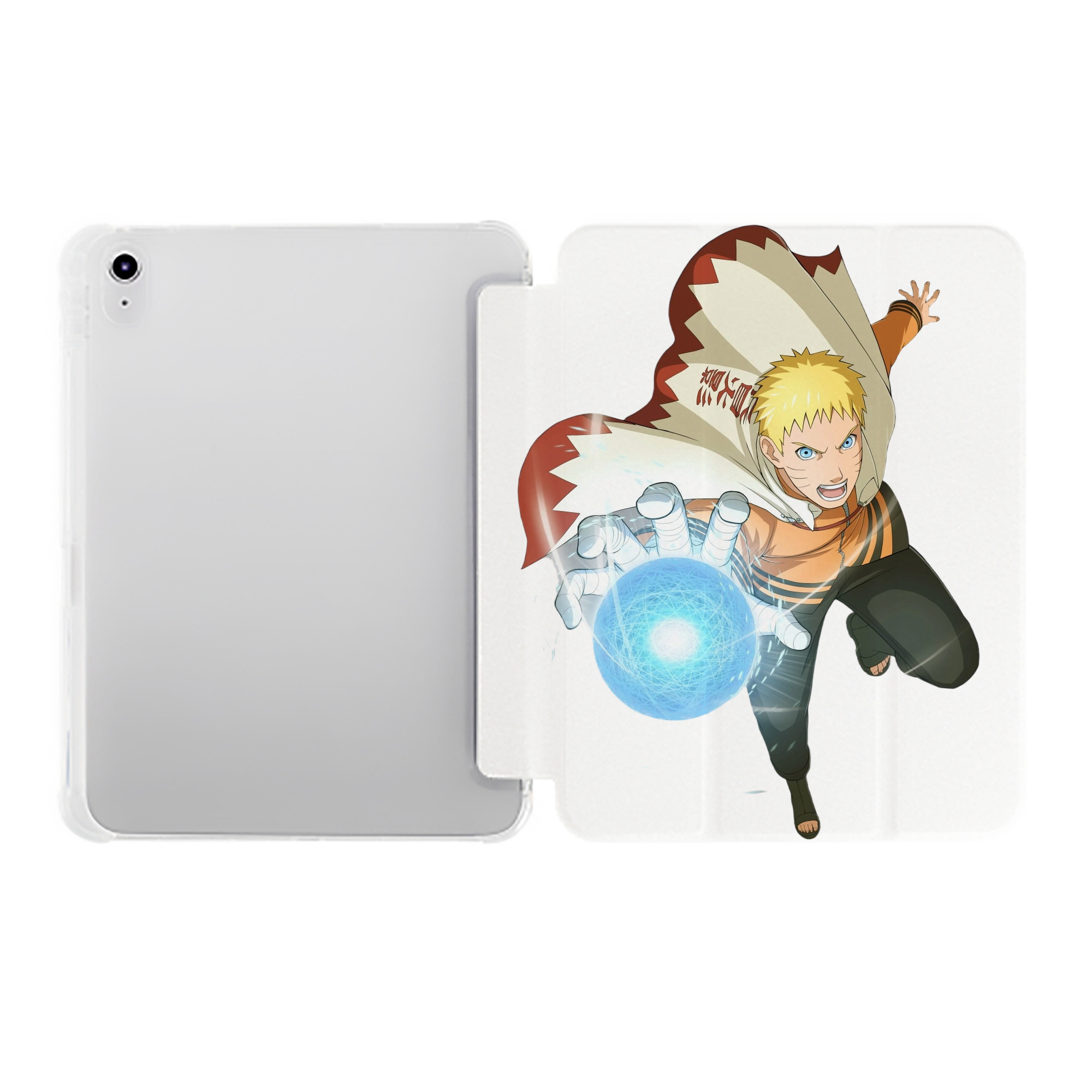 （画像用） NARUTO -ナルト- うずまき ナルト Uzumaki Naruto IPad ケース ペン収納付き 三つ折りスタンド PUレザー×シリコン 対応機種9.5/10.5/10.9インチ